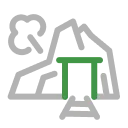 Mine methane: Abandoned mine methane icon