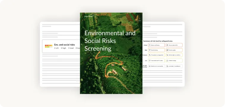 Env. & Social Risks Screening