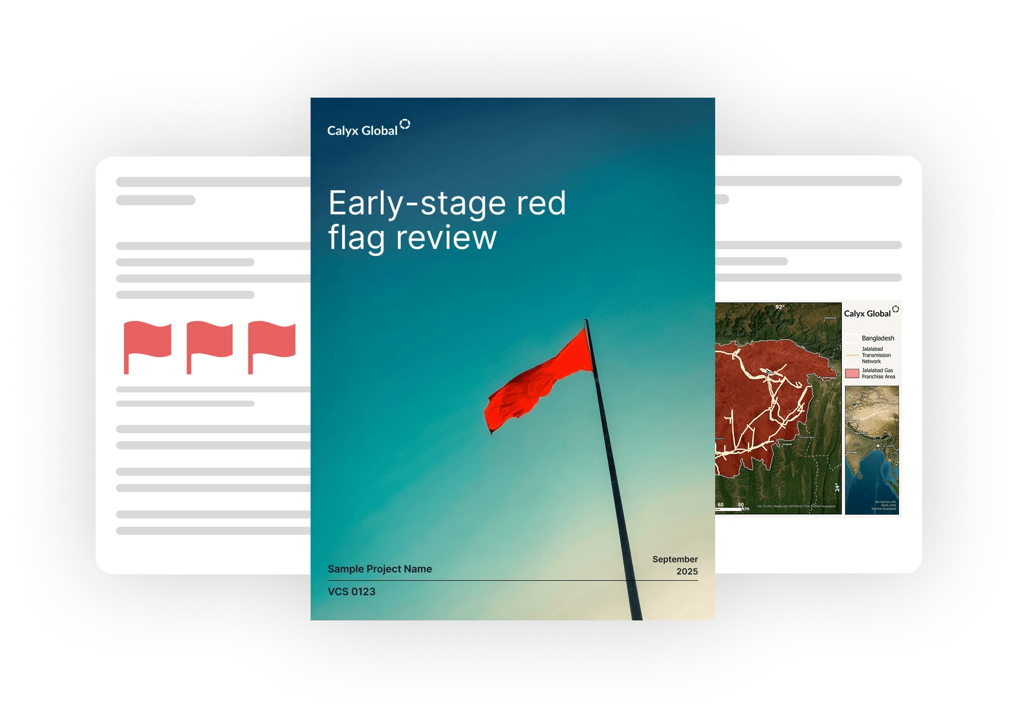 Red Flag Review report preview showing early-stage red flag review document